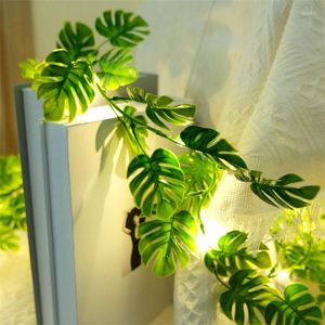Strings LED pianta artificiale foglia ghirlanda lucine decorazioni da giardino per esterni stringa di filo di rame per luci dell'albero di Natale di nozzestringhe LEDL