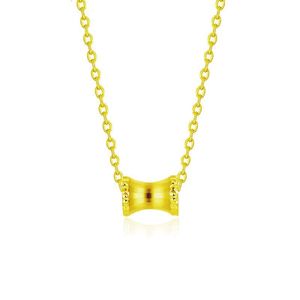 Colares de pingentes MXGXFAM Girando pingentes redondos Colar para mulheres jóias de moda K Corrente de cobra de ouro pura de cm