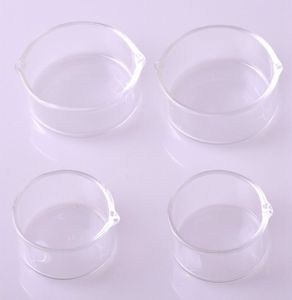 DHL Rökpipor Tillbehör Oljedring 38mm 50mm Glas Ashtray Dish Dabber för 10mm 14mm 18mm Mini Nectar Collector Kit