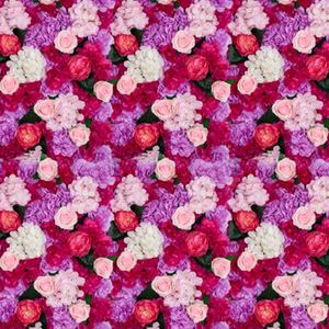 Decorative Flowers & Wreaths Wholesale Factory INS Wedding FLower Wall 40x60cm Silk Rose Artificial For Home Decoration Shop Mall Background