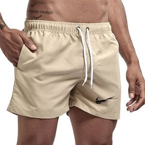 Shorts de praia masculinos de marca de luxo, secagem rápida, movimento, culote, surf, roupa de banho, corrida, esporte, oceano, calção de banho.