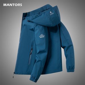 Huvjacka för män Bomber Jacket Män Windbreakers Zipper Coats Spring Autumn Casual Cargo Jacket Men Fashion Outerwear 220801