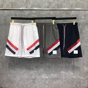 Herren-Shorts, Able Brand, mehrfarbig, RWB-Diagonalstreifen, dünn, cool, doppeltes Kleid, Sommer, schnell trocknend, Boardshorts