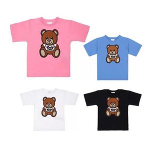 Summer Kids Baby T-shirts Top Girl Boy Cute Clothes Comfortable Breathable Letter Bear T shirt Multicolor Children Summer Tees