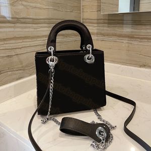 Stunning Black Ladies Bags Rhinestone Designer Luxury Handbags Silver Hareware Shoulder Bag Women Totes Crossbody Clutch Fashion Handbag CM CM Top