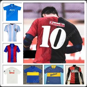 Retro Newells Soccer Jerseys Old Boys 78 86 85 Maradona 82 83 93 Boca Messis 87 Naples Napoli Football Shirt Kits