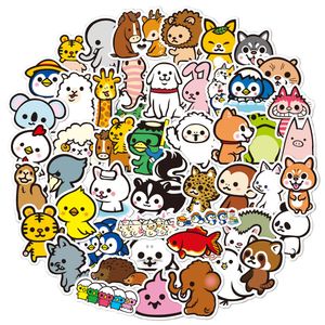 Impermeável 10/30 / 50 pcs Mistura dos desenhos animados animais bonito adesivos de decalque telefone laptop guitarra diário diário scrapbook frigorífico graffiti adesivo crianças brinquedo carro adesivo