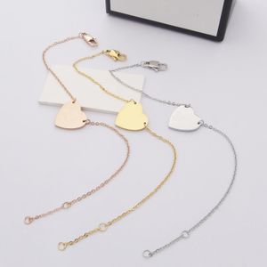 Gioielli di design con collegamento a cuore, braccialetto femminile, in acciaio inossidabile, coppia, ciondolo, gioielli, regalo, ragazza