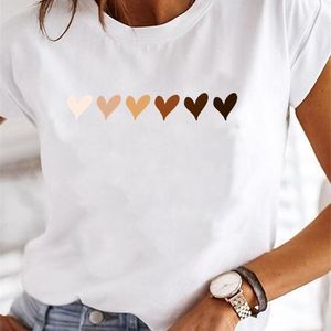 Mode Kurzarm Liebe Süße 90er Jahre Trend Casual T-shirts Kleidung Frauen Weibliche Sommer T Kleidung Damen Print Graphic Tee 220526