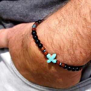 Beaded Strands CROSS Bracelet Turquoise Black Communion Rosary RCIA First Inte22