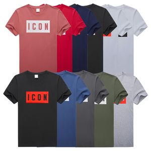 Sommer-Ikon-Mens T-Shirts Mode Kurzarmdesigner Kleidung Italienische Marke Damenbrief Print Mann Tops Crew Hals T-Shirts Paar asiatische Gr￶￟e S-3xl