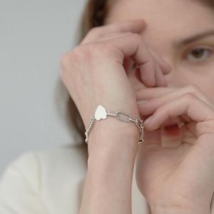 Charm Bracelets Utimtree Handmade Punk Style Vintage Heart For Girlfriend Student Women JewelryCharm