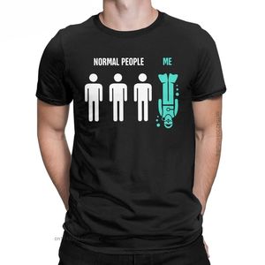 People Me Scuba Nurkowanie T-shirt Mężczyzn Mężczyzny Pure Cotton Tees HARAJUKU Zakresy T Shirt Birthday Camisa Streetwear 220520