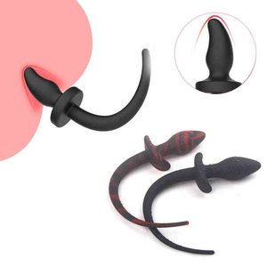 Nxy Anal Toys Silicone Butt Plug Mice Mouse Anus Insert Stopper Tail Adult Game Slave Role Play Bdsm Restraint Sexy Erotic Fun Sex 220510