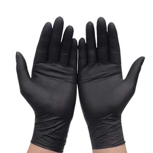 Nitril wegwerphandschoenen zwarte handschoenhandschoenen industrieel poedervrije latex gratis PPE -tuin