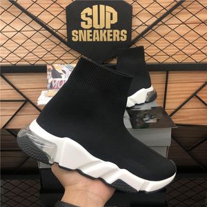 paris sock casual shoes men women Plate-forme designer sneaker Slip-On speed trainer black white air sole outdoor sneakers luxury Breathable platform boots shoe