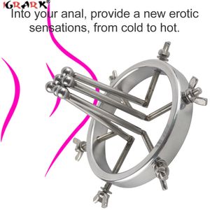 Металлический анальный плагин Sexyy Battplug Gay Anus Vaginal Dilator Expander G Spot простаты массаж сексуальные игрушки для мужчин. Женщины 18 продуктов для взрослых