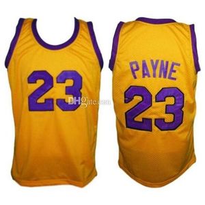 Nikivip Martin Payne #23 Yellow TV -show Retro Basketball Jersey Men Stitched Custom Any Number Name Jerseys