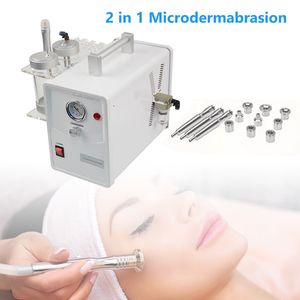 Macchina per microdermoabrasione per uso domestico 2 in 1 Pulizia del viso Peeling della pelle Dermoabrasione al diamante antietà