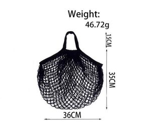 Shopping Bags Mesh Net Portable Foldable Cotton String Reusable Turtle Outdoor Bags Fruits Vegetable Tote for Kitchen Sundries