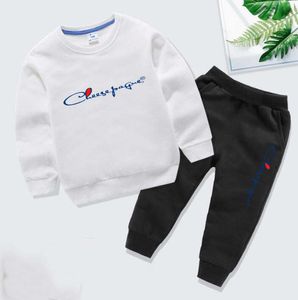 Spring Autumn Children Cotton Clothing set Baby Boys Girls Clothes Kids Sport Hoodies Pants 2Pcs/Sets Fahion Toddler Tracksuits Brand printing