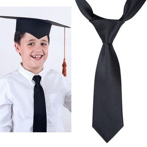 Бабочки Hi Tie cm Детский галстук шелк для мальчиков для мальчиков детское костюм для галстука маленькая колледж черная школьная форма Tiebow