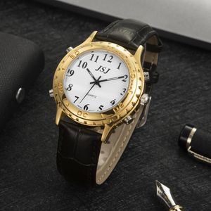 ساعة Wristwatches إيطالية تتحدث عن المكفوفين والمسنين أو البصريين الذين يعانون من ضعف البصري