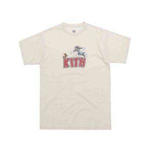 Kith Tom and Jerry Tee Man Women CasuareTシャツ短袖セサミストリートLファッション服Sアウトウェアトップス品質TシャツファッションQ11