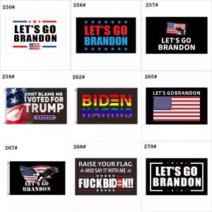 3х5 футов 270 стилей Lets Go Brandon Flag на 2024 г. Трамп президентские флаги выборов DHL Fast Ship Wholesale CPA4278