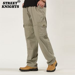 Men Pants Large size Big 6XL Plus 's Cargo Trousers For Sports Military Style Jogger Male 220330