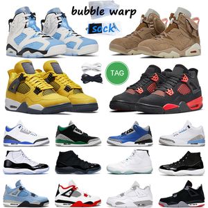 Homens Mulheres Basquetebol Sapatos 3S Racer Azul Vermelho Trovão Sail 6s Unc British Khaki Mens Trainer ao ar livre