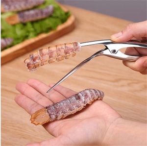 304 Stainless Steel Peel Shrimp Kitchen Tools Crayfish Shell Take Meat Shrimp Separation Device Seafood Gargets Fishing Tool