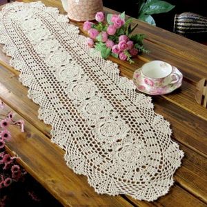 LOTUS DO LOTUS DO LOTUS MADENTO DE CROCHET LACE HOLL DINING RUNNER RUNNER