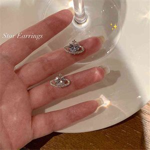 2022 neue Trendy Koreanische Planet Stud Ohrring Für Frauen Ohr Durchbohrt Hochzeit Schmuck Geschenk Pendientes eh300