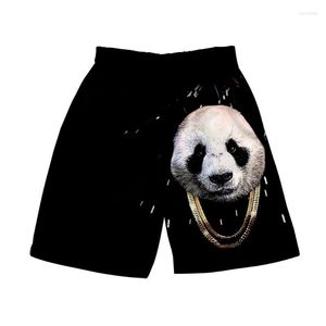 Męskie spodenki Panda Ojciec chrzestny nadruk na rozmiarze Summer Hawajs Swimwear Men Pants Camisa Masculina Beach Shorchmen's Naom22