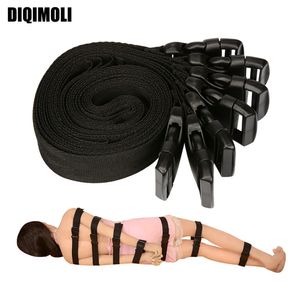 Yedi bağlayıcı kemer seksi oyuncaklar bdsm esaret ayarlanabilir kısıtlamalar kablo demeti fetiş çiftler flört ürünleri