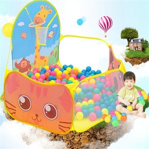 Baby Laufstall Spiel Tragbare Kinder Outdoor Indoor Ball Pool Spielen Zelt Kinder Sicher Faltbare Laufgitter Spiele Pool Von Bällen für Kinder 220517