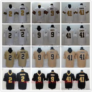 Movie College Football Wear Jerseys Stitched 2 Jameiswinston 9 Drewbrees 41 Alvinkamara Sport Sport de alta qualidade Man de alta qualidade