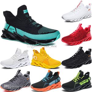 Herren Laufschuhe schwarz weiß Mode Herren Damen trendiger Trainer himmelblau feuerrot gelb atmungsaktiv lässig Sport Outdoor Sneakers Stil #2001-15