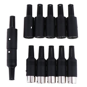 Outros acessórios de iluminação 1pc 3/4/5/6/7/8 PIN Masculino/fêmea Din Pluget Socket Connector Chassis Mountother