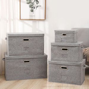 Storage Boxes & Bins Home Box Folding For Clothes Toy Children Book Other Big Space Fashion Design Rrganizer Natural Cotton