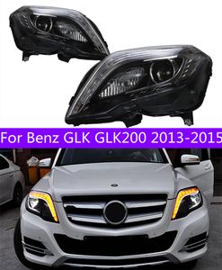 Auto Car Head Lights Per Benz GLK GLK200 20 13-20 15 LED Indicatori di direzione Faro Anteriore Sostituzione DRL Luce Diurna fascio alto