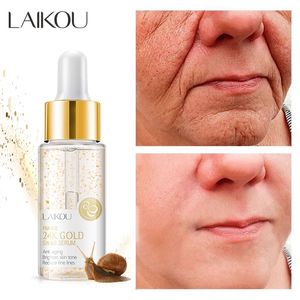 Snail Serum 24K Gold Lifting Firming Fade Fine Lines Face Essence Nourish Moisturizing Care Products