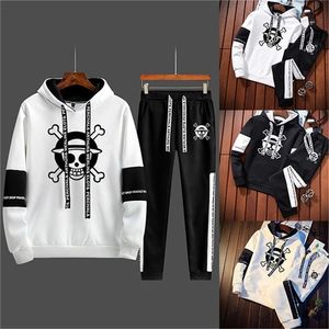 Roupas masculinas Roupas masculinas Spring Autumn Hip Hop Hoodiepants Tracksuit de 2 peças Conjunto de crânio Casual STREEWATH CASA DE ATRIFICAÇÃO DE VENDA PARA VENDER A FORTE 220826