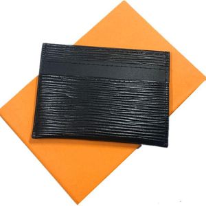 Classic Black Genuine Leather Credit Card Holder Slim Thin ID Card Case Pocket Bag Coin Purse Fashion Men Small Wallet Travel Pouch