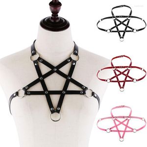 Belts Sexy Statement Leather Body Harness Necklace For Women Men Gothic Punk SM Bra Summer Boho Party Jewelry GiftBelts