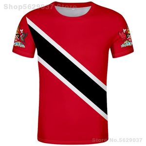 Trinidad och tobago t shirt diy gratis skräddarsydd namn nummer tto t-shirt nation flagga tt country college tryck po textkläder 220702