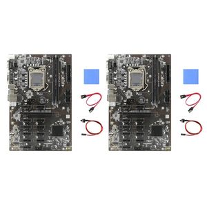 マザーボードB250 BTCマイニングマザーボードとサーマルパッドサタケーブルスイッチ12xGraphicsカードスロットLGA 1151 USB3.0 for btcmotherboards