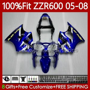 OEM Body Infection Flush для Kawasaki Ninja ZZR60000 05-08 ZX ZZR-600 600 CC 05 06 07 08 CoSling 38HC.17 ZZR 600 600cc 2005 2006 2007 2008 Green Factory New 100% Fit