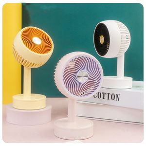 Simple and elegant foldable office desktop fan student dormitory three-speed large wind silent bedside fan